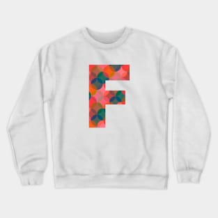 Letter F initial Crewneck Sweatshirt